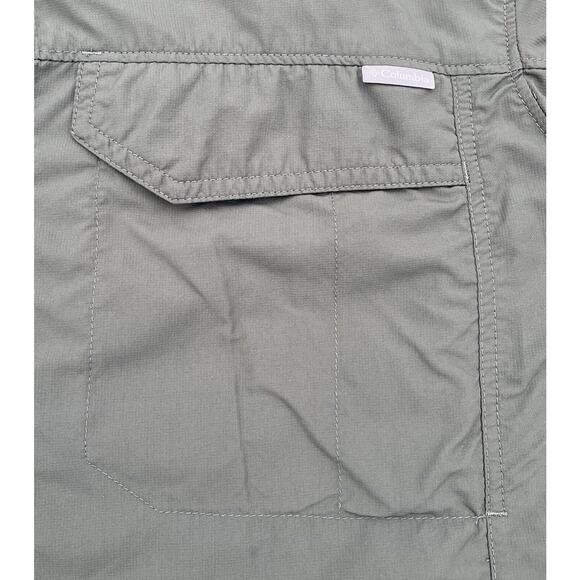 Columbia Omni-Shade Fishing/Hiking Button Front Shirt Men's Green Olive‎ Size L - Picture 3 of 7